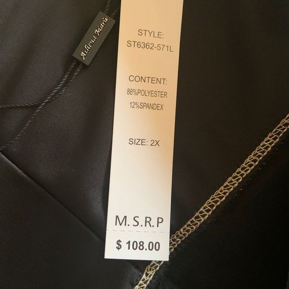 Athena Marie Gold Metallic Wide Leg Pants - Picture 5 of 7